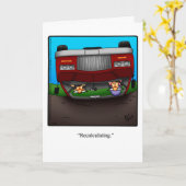 おもしろいハッピーバースデーグリーティングカード「斑点」 カード (黄色い花)