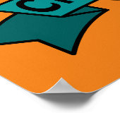 おもしろいハッピーバースデーポテトパーソナライズされたポスター ポスター (角)