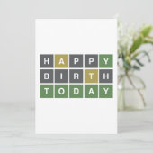 おもしろいハッピーバースデー今日の悩み シーズンカード (スタンド正面)