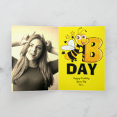 おもしろいハッピーバースデー写真グリーティングカード カード (内部)