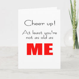 おもしろいハッピーバースデー希望年齢の比較 カード