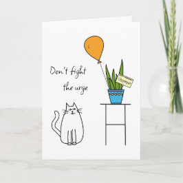 おもしろいハッピーバースデー猫の名前グリーティングカードの追加 カード