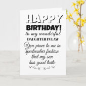 おもしろいハッピーバースデー願いの娘 カード (黄色い花)