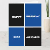 おもしろいハッピーバースデー カード (正面)