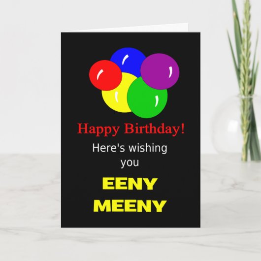 おもしろいハッピーバースデー カード (正面)