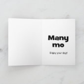 おもしろいハッピーバースデー カード (内部)