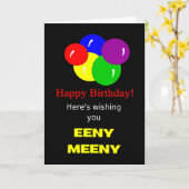 おもしろいハッピーバースデー カード (黄色い花)