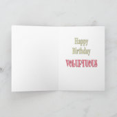 おもしろいハッピーバースデー カード (内部)
