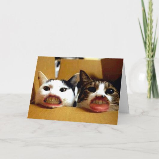 おもしろいハッピーバースデー カード (正面)