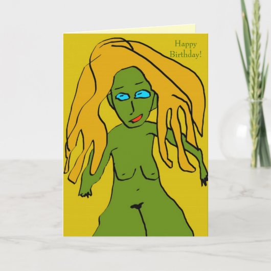 おもしろいハッピーバースデー! カード (正面)