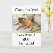 おもしろいハッピーバースデー カード (黄色い花)