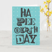 おもしろいハッピーバースデー カード (黄色い花)