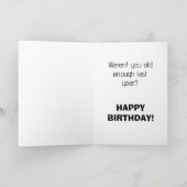おもしろいハッピーバースデー カード (内部)