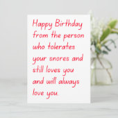 おもしろいハッピーバースデー シーズンカード (スタンド正面)