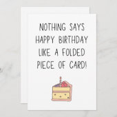 おもしろいハッピーバースデー シーズンカード (正面/裏面)