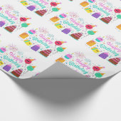 おもしろいハッピーバースデー ラッピングペーパー (角)