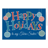 おもしろいハッピーホリデーズツインシスターボーブル (正面横)