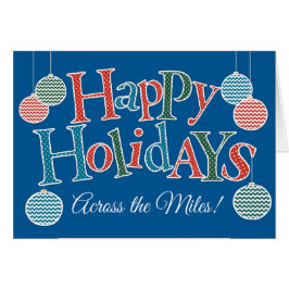 おもしろいハッピーホリデーズマイルズ向かいバウブル