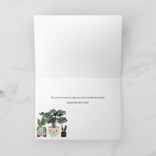 おもしろいハッピーマザー最高のズデイ カード (内部)