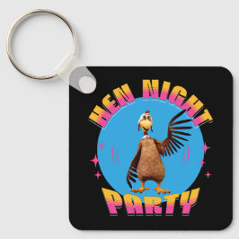 おもしろいハッピー・バチェロレッテ・パーティー キーホルダー