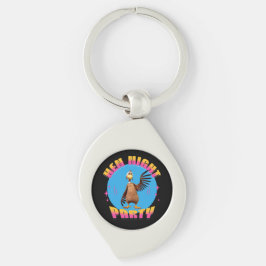 おもしろいハッピー・ヘン・パーティー キーホルダー