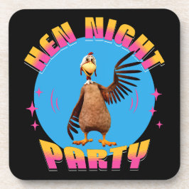 おもしろいハッピー・ヘン・パーティー・デザイン コースター