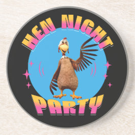 おもしろいハッピー・ヘン・パーティー・デザイン コースター