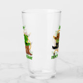 おもしろいハッピーSt patricks dayハウディディディディデュットカウボーイ タンブラーグラス (左)