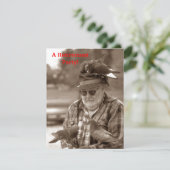 おもしろいハト鳥の人の退職のパーティの招待状 招待状 (スタンド正面)