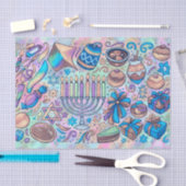 おもしろいハヌカモティフス 薄葉紙 (クラフト)