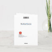 おもしろいハヌカー(ユダヤ教の祭り)グリーティングカード – (ユダヤ教)メノラーろうそく カード (裏面)