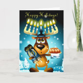 おもしろいハヌッカトナディアハッピーホリデイズ シーズンカード (正面)