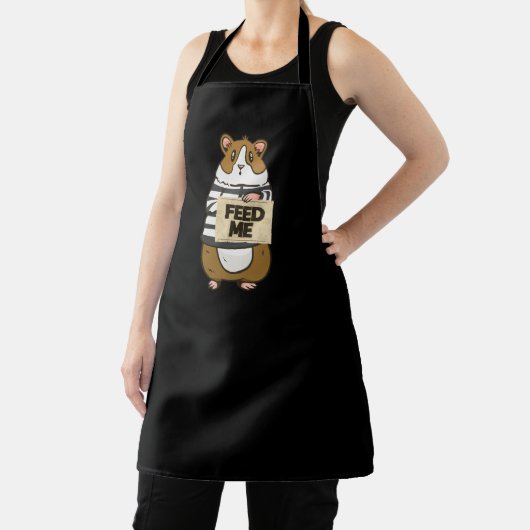おもしろいハムスター監獄食べ物を与え服Me Food エプロン (インサイチュ)