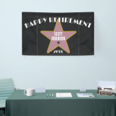 おもしろいハリウッド歩道スターリタイアメントパーティー 横断幕 (トレードショー)