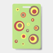 おもしろいハリネズミ校長のオフィス峠 バッジ (裏面)