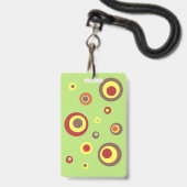 おもしろいハリネズミ校長のオフィス峠 バッジ (ストラップ付き裏面)