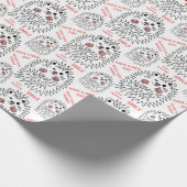 おもしろいハリネズミ。カスタマイズ可能な素晴らしい一日を過ごす ラッピングペーパー (角)