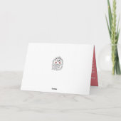 おもしろいハリネズミ。ハッピーバースデーカスタマイズ カード (裏面)