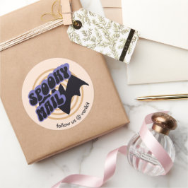 おもしろいハロウィンこうもり不気味小事業供給 ラウンドシール