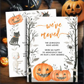 おもしろいハロウィンカボチャ私たちは変更アドレスを移動した 案内状