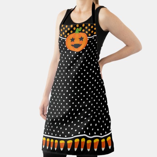 おもしろいハロウィンカボンプキンキャンディーコーン エプロン (インサイチュ)