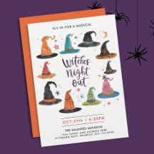 おもしろいハロウィンカラフルウィッチ帽子キッズウォーター色