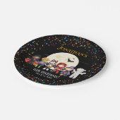 おもしろいハロウィンキッズ衣装バースデーパーティー ペーパープレート (アングル)