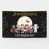 おもしろいハロウィンキッズ衣装バースデーパーティー 横断幕 (横)