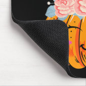 おもしろいハロウィンサンクスギビングかわいいユニコーンパンプキン マウスパッド (コーナー)