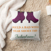 おもしろいハロウィンザホリデーバッドウィッチファブラス クッション (ブランケット)