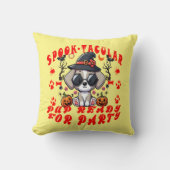 おもしろいハロウィンドッグパンプキンデザインfor Pets! クッション (正面)