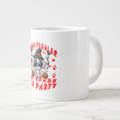 おもしろいハロウィンドッグパンプキンデザインfor Pets! ジャンボコーヒーマグカップ (正面右)