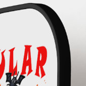 おもしろいハロウィンドッグパンプキンデザインfor Pets! ピックルボールラケット (左詳細)