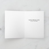 おもしろいハロウィンハローヴィンテージカボチャヘッド シーズンカード (内部)